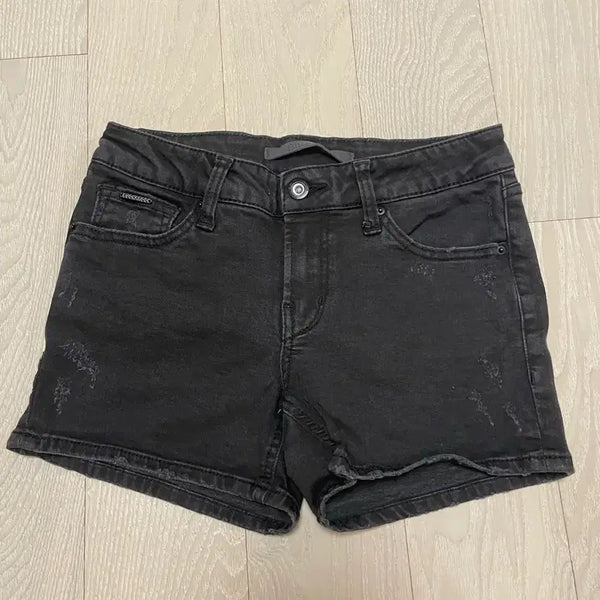 [BUNJANG] Buckaroo Distressed Black Denim Hotpants Shorts / Buckaroo 버커루 디스트로이드 블랙 데님 핫팬츠 반바지