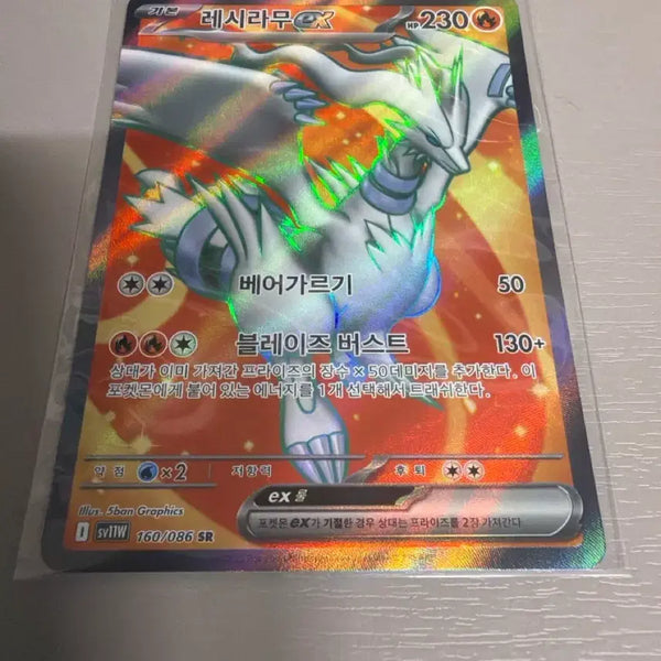 [BUNJANG] Blaziken EX SR Trading Card / 레시라무 EX SR