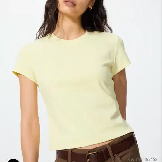 [BUNJANG] Uniqlo Mini T-Shirt Yellow L / 유니클로 미니 티 YELLOW