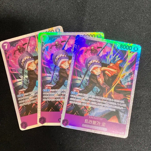 [BUNJANG] One Piece Card Trafalgar Law SR 3 Cards / 원피스 카드 트라팔가 로 sr 3장