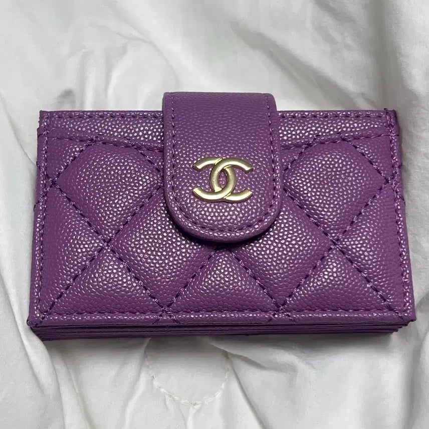 [BUNJANG] Accordion Wallet - Purple, New Condition / 명품st 보라 아코디언 지갑 새상품