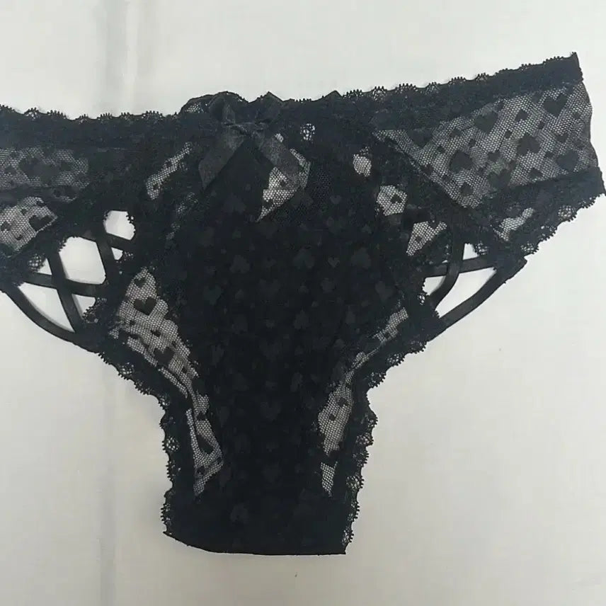 [BUNJANG] Aimpoint Heart Sheer Half-Back Panty / [연휴세일] 에메필 하트 시스루 하프백 팬티