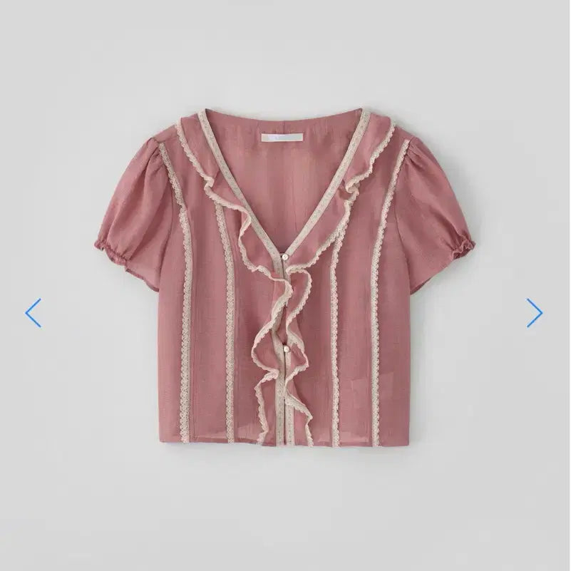 [BUNJANG] Thanat Eve Ruffle Blouse / 타낫 Eve ruffle blouse 이브 러플 블라우스