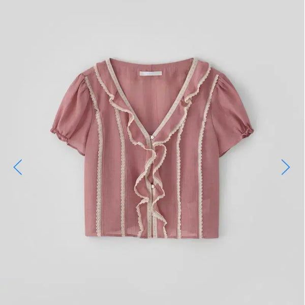 [BUNJANG] Thanat Eve Ruffle Blouse / 타낫 Eve ruffle blouse 이브 러플 블라우스