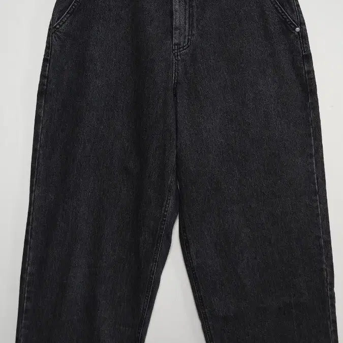 [BUNJANG] threetimes Washed Black Wide Denim Pants (Size 66-66.5) / 쓰리타임즈 threetimes [66~66반] 워시드 블랙 와이드 데님 팬츠