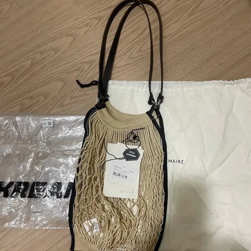 [BUNJANG] Lemaire Felt Net Bag Medium Light Beige / 르메르 필트 네트백 미디움 라이트베이지