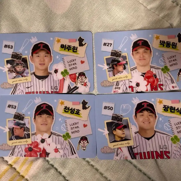 [BUNJANG] LG Twins August Photocard Set / 엘지트윈스 8월 포카 이주헌 천성호 장현식 박동원