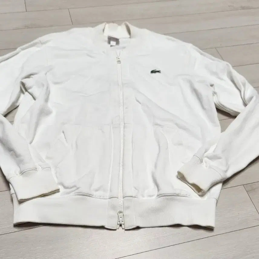 [BUNJANG] Lacoste Live White Zip-Up Jacket M / 라코스테 라이브 화이트 집업 자켓M