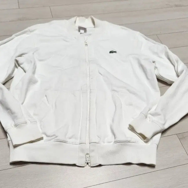 [BUNJANG] Lacoste Live White Zip-Up Jacket M / 라코스테 라이브 화이트 집업 자켓M