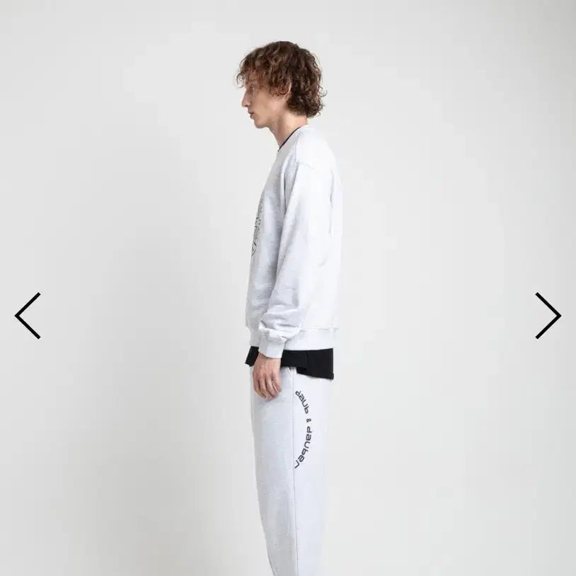 [BUNJANG] Daub Unisex Jersey Setup Pants Mélange / [daub] 유니 저지 셋업 팬츠 멜란지