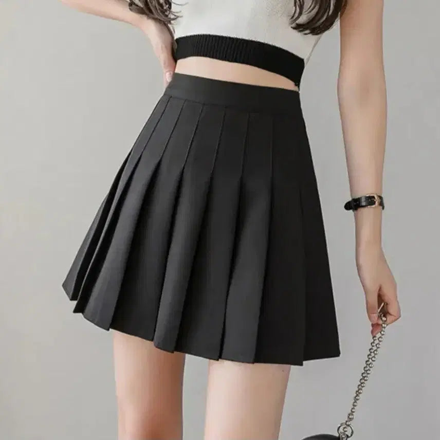 [BUNJANG] Women's Black Tennis Skirt - Size S / 새상품 여성 블랙 테니스스커트 S사이즈