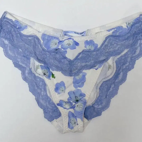[BUNJANG] Aimée Feel Floral Halfback Panty White / [연휴세일] 에메필 플로럴 하프백 팬티 화이트