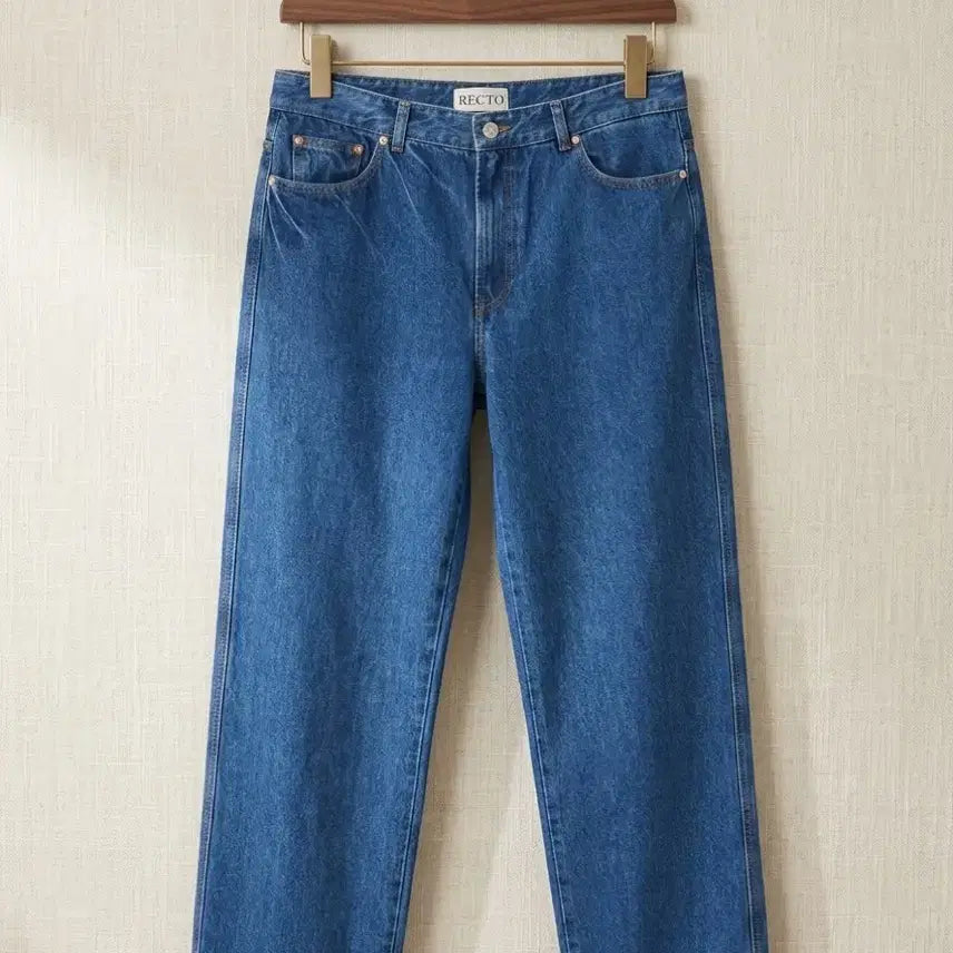 [BUNJANG] RECTO 25FW Straight Fit Denim Pants Blue / 렉토 25FW 스트레이트핏 데님 팬츠 진 블루