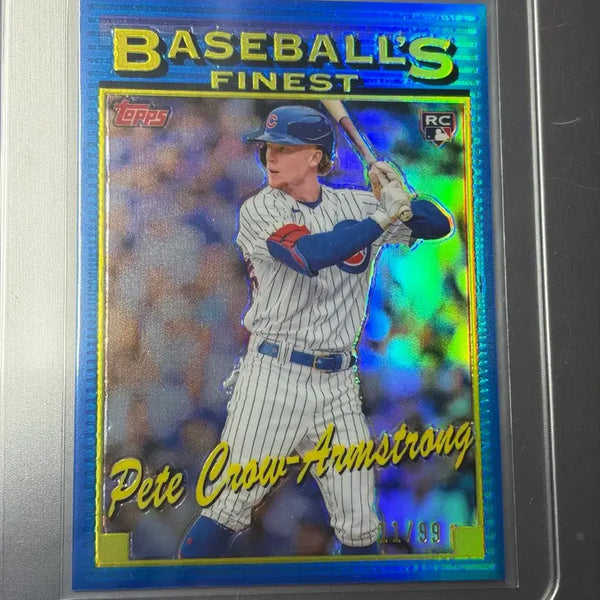 [BUNJANG] Pete Crow-Armstrong 2023 MLB PCA Rookie Blue Refractor Topps Chrome / MLB 피트 크로우 암스트롱 PCA 루키 블루 리프렉터 탑스 크롬