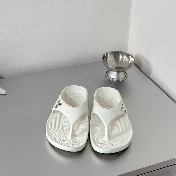 [BUNJANG] BARC F1 Floral White Flip-Flops Sandals (230) / (230) 바크 샌들 BARC F1 플립플랍 플로럴 화이트
