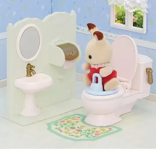 [BUNJANG] Sylvanian Families Bathroom Set / 실바니안 가족 화장실 세트