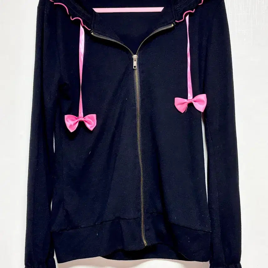 [BUNJANG] Mars Sugar Gloss Frill Hoodie Zip-Up / mars 마즈 슈가글로스 프릴후드집업