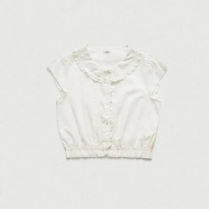 [BUNJANG] The Barnnet Diana Ruffle Collar Blouse / [새상품] 더바넷 다이아나 러플 카라 블라우스