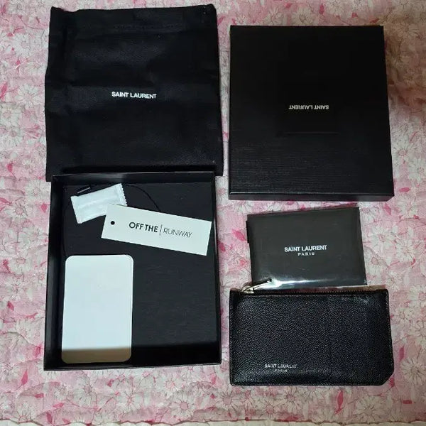 [BUNJANG] Saint Laurent Caviar Zip Card Holder / 생로랑 캐비어 지퍼 카드지갑