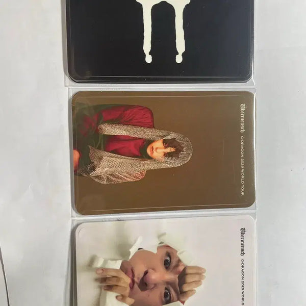 [BUNJANG] G-Dragon Weverse 'Menschen' Card Cover Sticker Set / 지디 위버멘쉬 카드커버 스티커