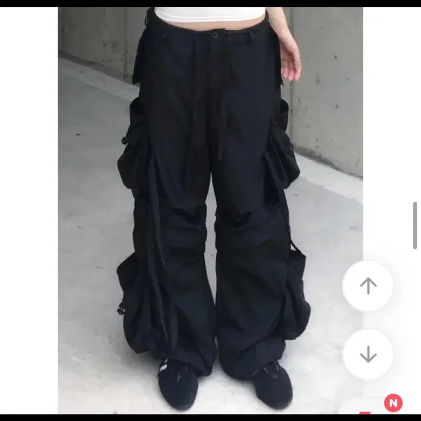 [BUNJANG] Two-Way Dual Cargo Pants Black / 새것)투웨이 듀얼 카고팬츠 블랙