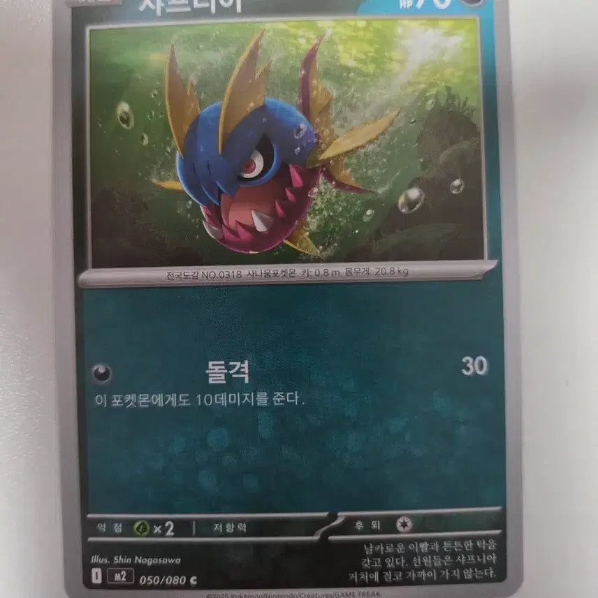 [BUNJANG] Pokemon Card Shaphiron 050/080 / 포켓몬카드 샤프니아 050/080