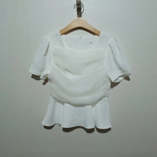 [BUNJANG] JF Layered Short Sleeve Blouse (26A2045) / JF 레이어드 반팔 블라우스 (26A2045)