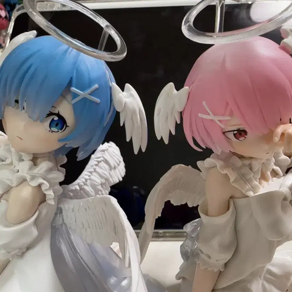 [BUNJANG] Re:Zero Rem & Ram Relax Time Angel Figure Bundle Set / 일괄) 리제로 렘람 릴렉스타임 엔젤 피규어