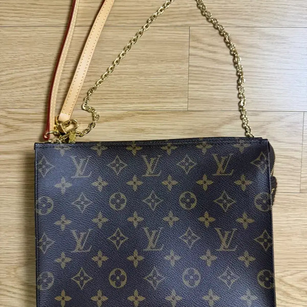 [BUNJANG] Louis Vuitton Monogram Toilet 26 Pouch Clutch (Shoulder Convertible) / 루이비통 모노그램 토일렛 26 클러치 (숄더가능/가죽,체인 스트랩 구성)