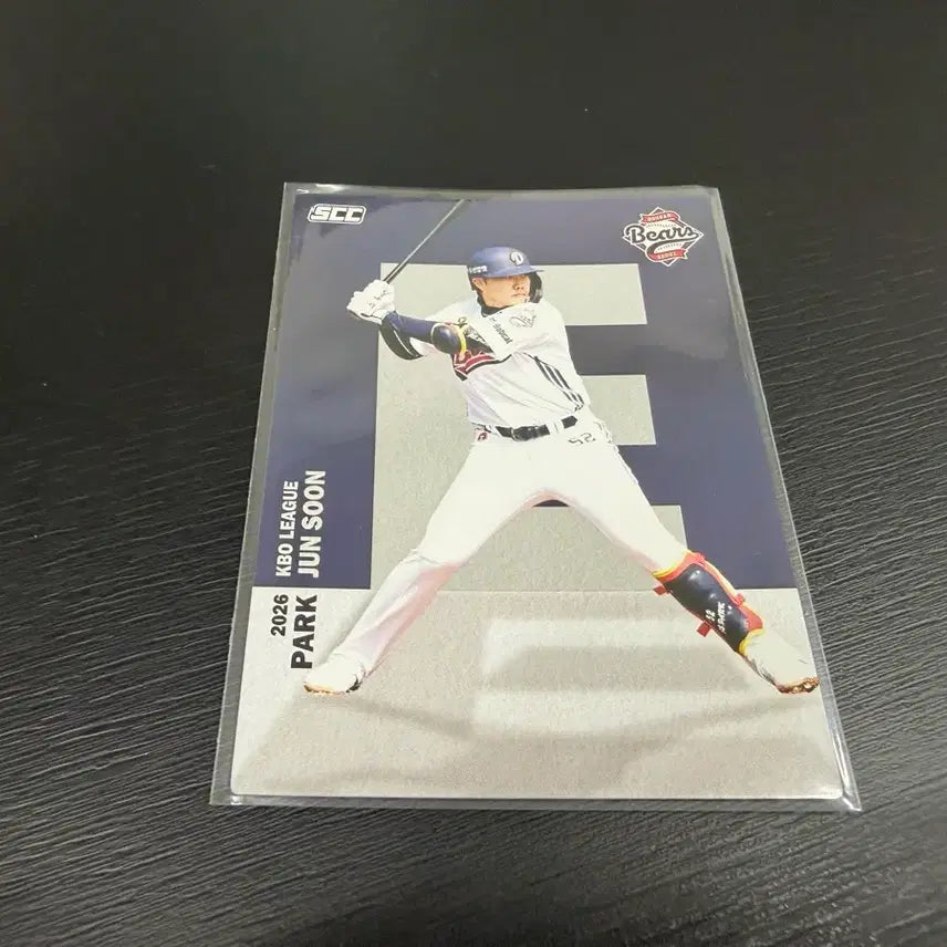 [BUNJANG] SCC KBO Baseball Park Jun-soon Alphabet Card / SCC KBO 프로야구 알파벳 두산베어스 박준순