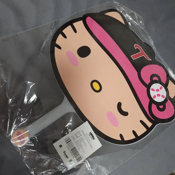 [BUNJANG] LG Twins Tanning Kitty Large Fan / LG트윈스 태닝키티 왕부채 미개봉 새것