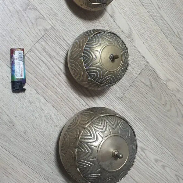 [BUNJANG] Vintage Brass Bowl Ornaments Set of 3 / 볼 모양 빈티지 소품 3개 세트놋그릇