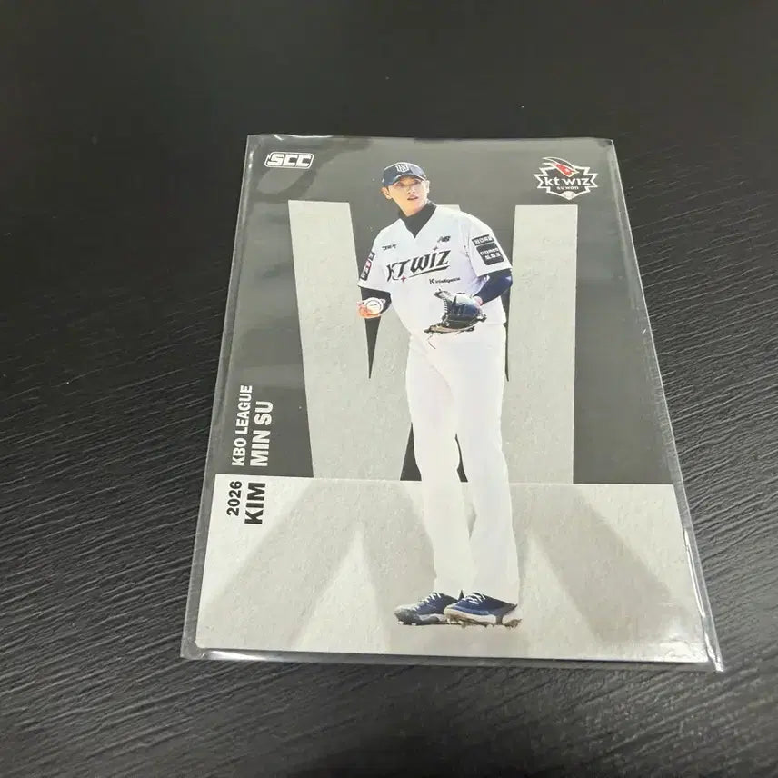 [BUNJANG] SCC KBO Baseball KT Wiz Kim Min Soo Alphabet Card / SCC KBO 프로야구 알파벳 KT위즈 김민수
