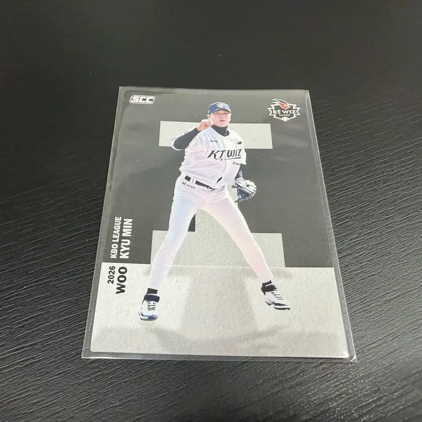[BUNJANG] SCC KBO Baseball Alphabet KT Wiz Woo Kyu-min Card / SCC KBO 프로야구 알파벳 KT위즈 우규민