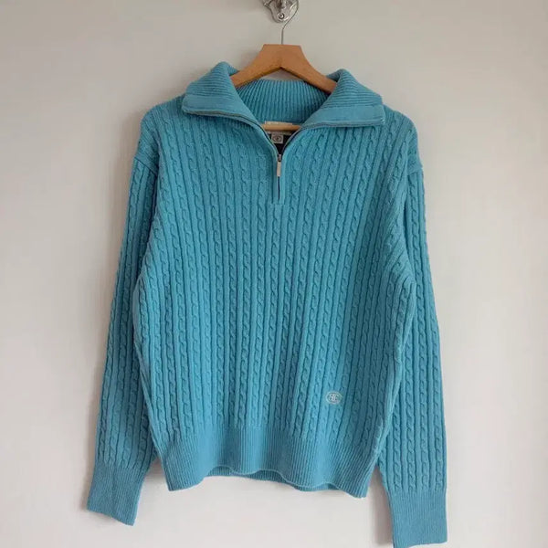 [BUNJANG] Sienne Cable Half-Zip Knit / 시엔느(sienne) 꽈베기 하프집업 니트