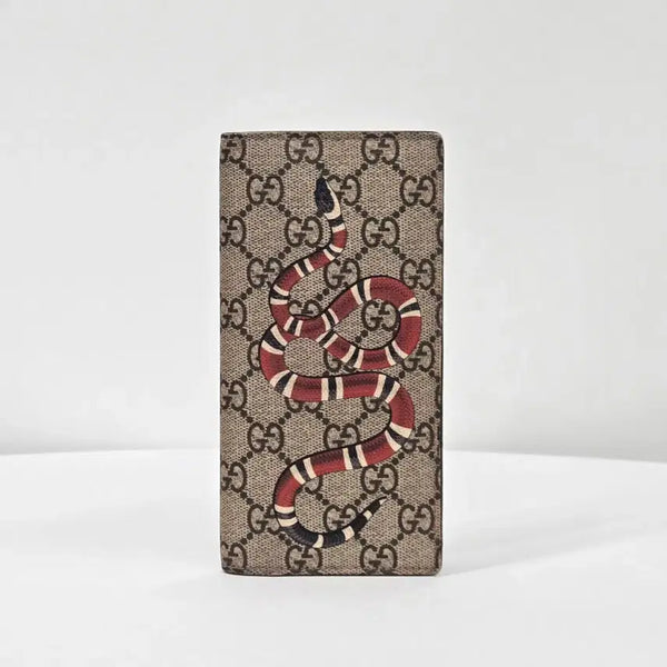 [BUNJANG] Gucci GG Supreme Snake Long Wallet / [ 정품 ] 구찌 GG 수프림 스네이크 장지갑