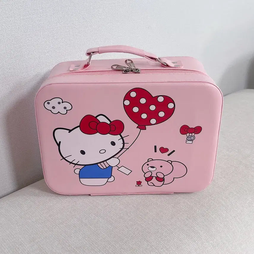 [BUNJANG] Hello Kitty Cosmetic Pouch Makeup Box Pink / 키티 화장품 파우치 핑크 키티 메이크업 박스