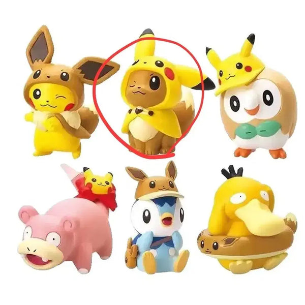 [BUNJANG] Pokemon Gacha Fan of Pikachu Eevee Figure / 포켓몬가챠 팬 오브 피카츄 이브이(이브이)