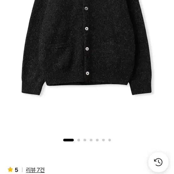 [BUNJANG] Steady And Everywhere Kid Mohair Cardigan (Black Melange) / 스테디에브리웨어 키드 모헤어 가디건 (블랙 멜란지) 4