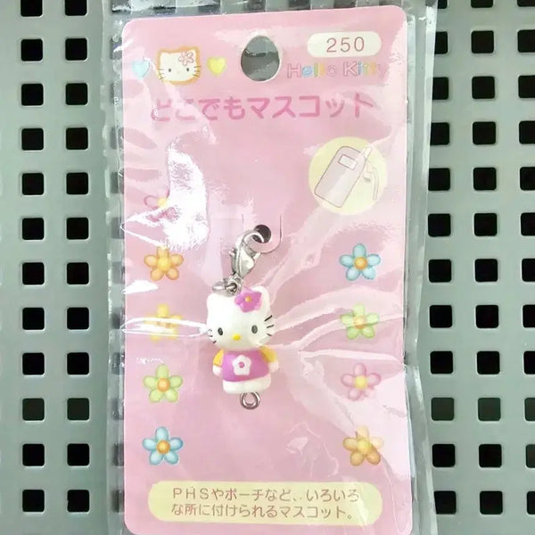 [BUNJANG] 1998 Flower Kitty Keychain Strap / 1998년 꽃키티 키링, 꽃 키티 스트랩, 카오하나 키티 키링