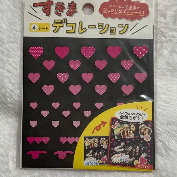 [BUNJANG] AIUEO Heart Deco Sticker Set / 아이우에오 하트데코스티커