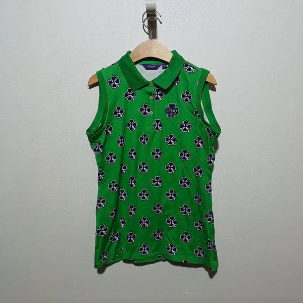 [BUNJANG] Hazzys Golf Women's Sleeveless T-Shirt / 해지스골프 여성 민소매 티셔츠 95 (26A2060)