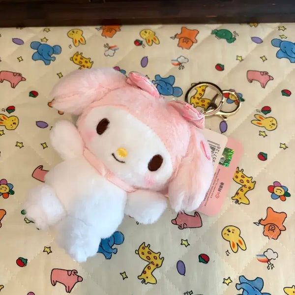 [BUNJANG] Sanrio My Melody Cherry Blossom Keychain/Plush / 마이멜로디 벚꽃 키링/인형