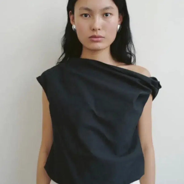 [BUNJANG] Necessary Tide Sleeveless Top Black / 네세서리 Tide Sleeveless Top black