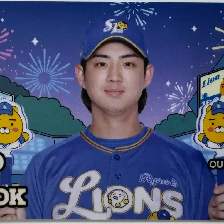[BUNJANG] Samsung Lions August Ryan Random Photocard - Gu Ja-wook / 삼성라이온즈 8월 라이언 랜덤 포토카드 구자욱