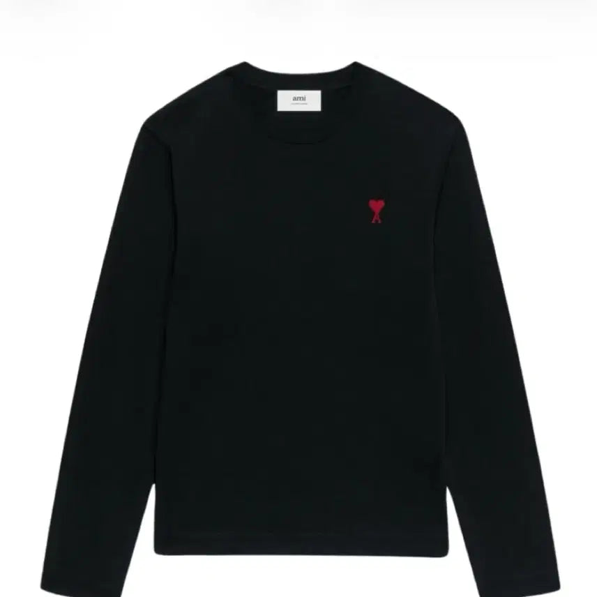 [BUNJANG] AMI Black Long Sleeve Shirt S / 아미 롱슬리브 블랙 S (새상품)