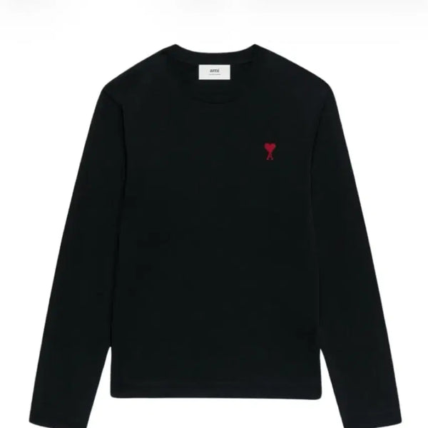 [BUNJANG] AMI Black Long Sleeve Shirt S / 아미 롱슬리브 블랙 S (새상품)