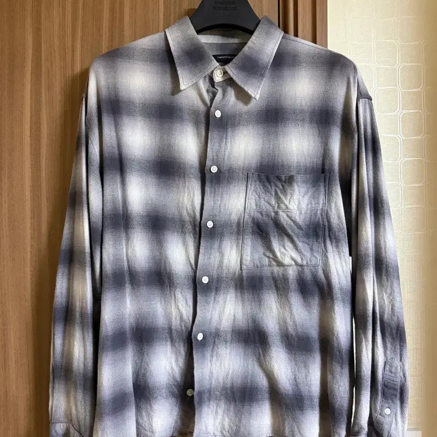 [BUNJANG] Hatching Room Ombre Check Shirt / [3]해칭룸 옴브레 체크 셔츠