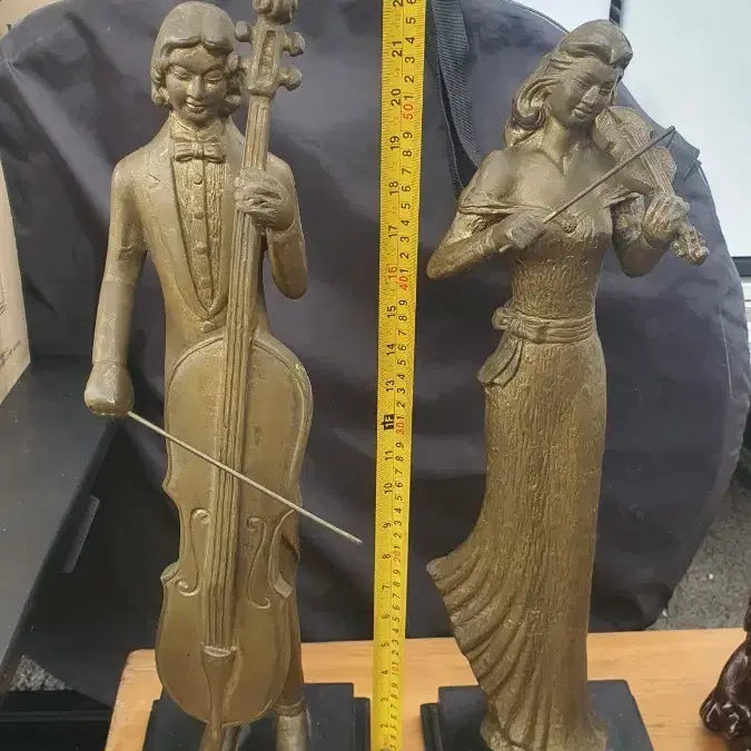 [BUNJANG] Musical Couple Figurine Set / 음악하는 남녀 조각상 세트