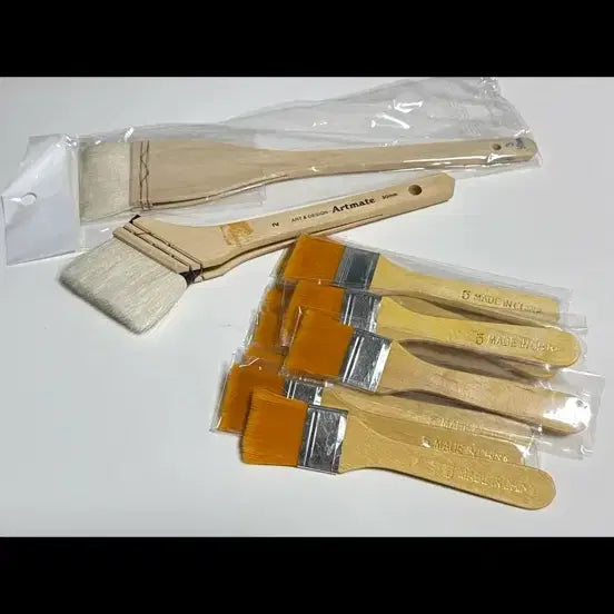 [BUNJANG] Wool Backing Brush Set / 양모 백붓 빽붓 바니쉬브러쉬 배경붓 세트